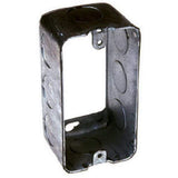 HubbellRaco 665 17/8Inch Deep, 1/2Inch End Knockouts 4Inch by 2Inch Handy Box Extension Gray
