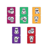 woopme Set of 5 Magnetic Cute Panda Printed Hanging Bookmark for Book Lovers Readers Students Gift Magnetic Page Clips Folding