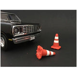 American Diorama Traffic Cones Set of 4 Accessory for 1:24 Models