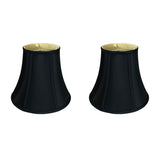 RDI Set of 2 True Bell Basic Lamp Shade, Quality Fabric, Stylish Design, BSO-704-12BLK/GL-2, Black, 6.5 x 12 x 10.5 in, 2 Pack
