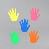 ARTISTERY Handprint Primary Cutouts,2Sided Brightly Colored Card Stock Punch Out Handprint Paper Accents for Bulletin Boards, C