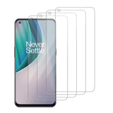iCsapr 4 Pack Glass Screen Protector Compatible for OnePlus Nord N10 5G / BE2029 BE2028 BE2026 BE2025 BE20299 Screen Tempered Gl