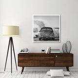 Ocean Waves Breaking On Vintage Beauties (Bw Detail 1)-Paper Art-42,,X42,,