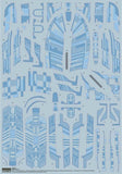 Star Trek: The Next Generation U.S.S. Enterprise NCC1701D Aztec Decal Set 1/1400 Scale by AMT