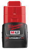 Milwaukee 48112420 M12 REDLITHIUM 2.0 Compact Battery Pack (1Pack)