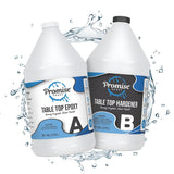 Epoxy Resin Promise Table Top 2Part 2 Gallon High Gloss (1 Gal Resin + 1 Gal Hardener) Transform Your DIY Projects with Crysta