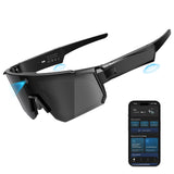 GLOSSIA AI Smart Glasses with Camera 4K, Video Recording Glasses with Camera, Polarized Sports Sunglasses with EIS Stabilization