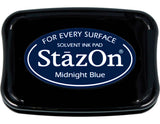 Tsukineko StazOn Stamp Pad, Dark Blue