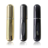 MuOu 3 Pack - 5 Milliliter Mini Refillable Perfume Atomizer Bottle, Multicolor Perfume Spray, Scent Pump Case for Traveling and