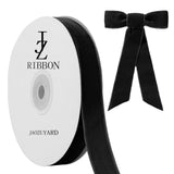 JaoZuyard Black Velvet Ribbon 5/8 X 10 Yards Velvet Ribbon Black for Gift Wrapping Christmas Valentines Halloween Decoration Cra