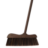 Xifando Wood Angle Broom 44.8 Wooden Handle Compact Brooms for Indoor Kitchen Soft PP Bristles, Durable Sweeping Broom