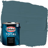 Glidden Total 1 gal. Azalea Leaf/Blue Flat Interior Paint with Primer