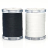 Selric 300Yards Extra Strong Bonded Nylon Thread for Leather Sewing, Black and White Heavy Duty Upholstery Thread for Heavy Fabr