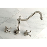 Kingston Brass Ks1028Ax Heritage Roman Tub Faucet, 13 X 11.63 X 7.94, Brushed Nickel