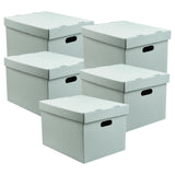 Lineco Archival Record Storage Cartons, Ready-To-Assemble Filing Boxes for Organizing and Storing Documents, Prints, or Photos.