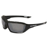 Radians XT161 Extremis Full Black Frame Safety Glasses with Silver Mirror AntiFog Lens