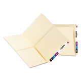 Smead End Tab Folder, Letter, Straight, 2 Pockets, Manila, 25 per Box (24117)