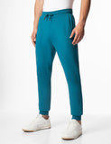 Fyltr Men'S Casual Straight Leg Joggers With Stripe Tape Detail - Elasticated Waist With Drawstring | Zip Pockets | Solid Color,Blue Bomber,Blue Bomber,30