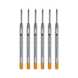 Monteverde Medium Ballpoint Refill For Parker Ballpoint Pens, 6/Pack, Orange (P133OR)