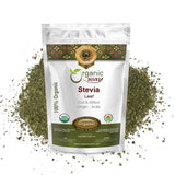 Organic Way Stevia Leaf Cut & Sifted (Stevia Rebaudiana) - Kosher & USDA Certified | Non-GMO & Gluten Free | Natural Sweetener |