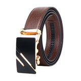 Zacharias MenS Faux Leather Belt (Asb5312_Brown) (Free Size_Pack Of 1)