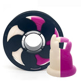 1.75mm PLA Filament Color Change by Sunlight UV Light in Brightness, Light Variation White to Fuchsia Red 1kg (2.2lbs) Spool Nea