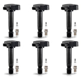 ENA Ignition Coil UF242 & Spark Plug 4503 Compatible with Honda Accord 3.0L 2000-2002 Odyssey 1999-2010 3.5L Acura CL 2001-2003