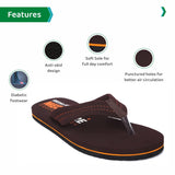 Ortho Joy Men'S Extra Soft Comfortable Medicare Doctor Ortho Slippers - Maroon 12 Uk,Maroon,12,B09Q12JV4H