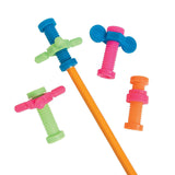 Fun Express Fidget Pencil Toppers for Kids Bulk Set of 48 Classroom Teacher Supplies