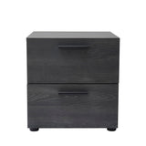 Nestl Night Stand, 2-Drawer Bedside Table for Bedroom Storage, Bedroom Essentials, Wooden Nightstand, Living Room Side Table, Wo