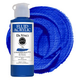 DA VINCI PAINTS Professional Artist Fluid Acrylic Paint, Ultramarine Blue, 4oz