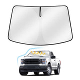 Windshield Sun Shade for 2021-2024 2025 Ford F-150/2022-2025 F150 Lightning, Upgraded Nano Materials Front Window Shade Cover fo