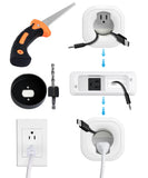 inWall Cable Management Kit for TV & Soundbar with Hole Saw Kit