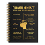 WUUCKOO Growth Mindset Blank 80 Sheets 160 Pages Spiral Notebook, Funny Mental Health Gifts for Coworker Employee School Counsel