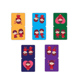 woopme Set of 5 Magnetic Funny Kids Playing Printed Art Design Bookmark for Book Lovers Readers Students Gift Magnetic Page Clip
