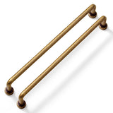 Yanxia Set of 2, 7 9/16 Inches Center to Center SleekTouch Antique Brass Cabinet Pulls - Contemporary Handles for Kitchen and Ba