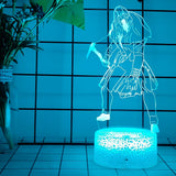 Mzcyfuy Dead by Daylight 3D Night Light, Killer Role, 16 Color Changing Cartoon USB Desk Lamp Illusion Lighting with Remote Cont
