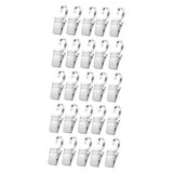 ECOMISTIQ 12x Stainless Steel Curtain Hooks with Clips for Home Shower Curtains Decors | Window Treatment Hardware | Window Trea