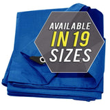 Large Waterproof Tarp - Heavy Duty 5 Mil Thick Poly Tarpaulin Ideal for Canopy Tents, Boats, RV or Pool Covers - Multipurpose Pr