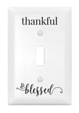 DEXSA Thankful & Blessed Let Your Light Shine Single Light Switch Cover | Made in the USA