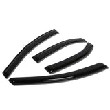 Auto Dynasty 4Pcs Tape-On Window Visor Rain Guard Compatible With 2012-2016 Rio Hatchback Rain Shields Vent Shade Wind Deflector Acrylic -Like New
