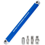 YoShin Ratchet Wrench Extender, Tight Reach Extension Wrench Set with 1/2, 1/4 and 3/8 Square Drive Adapters, Universal Offset E