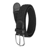 Vtflair WomenS Elastic Stretchable Sleek Cotton Canvas Belt (Black, Free Size Fit On 28 To 34 Inch Waist)