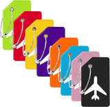 Lyrovo 8 Pack Silicone Luggage Tag Baggage Handbag Travel Suitcase Tags With Name Id Card Perfect To Quickly Spot Luggage Suitca