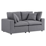 Modway Commix Sunbrella Outdoor Patio Loveseat, Gray