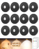 Aokpsrt Rechargeable Puck Lights with Remote Control, 1500mAh Battery Operated Dimmer&Timer Under Cabinet Wireless Stick on Ligh