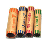 L LIKED 512 Assorted Preformed Coin Wrappers, Quarters, Pennies, Nickels and Dimes (512 Assorted)
