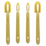 Extended Reach Grout Caulking Tool, 2pcs Rubber Caulk Finishing Tool with Ergonomic Grip for Bathroom, Kitchen Tile Gaps and Har