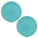 Pyrex 8202-VPC 3-Quart Turquoise Vented Food Storage Replacement Lid (2-Pack) - Made in USA