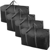 100L Extra Large Storage Bags, Big Moving Bags with Strong Zippers & Carrying Handles, Packing Bags for Moving, Storage, Travel